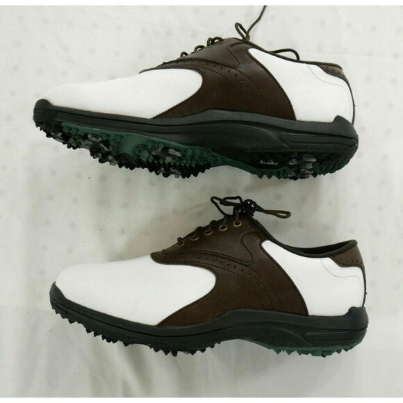 Foot JoyClassicBrown White Saddleback Golf Shoes Green Joys Mens Size 8 M